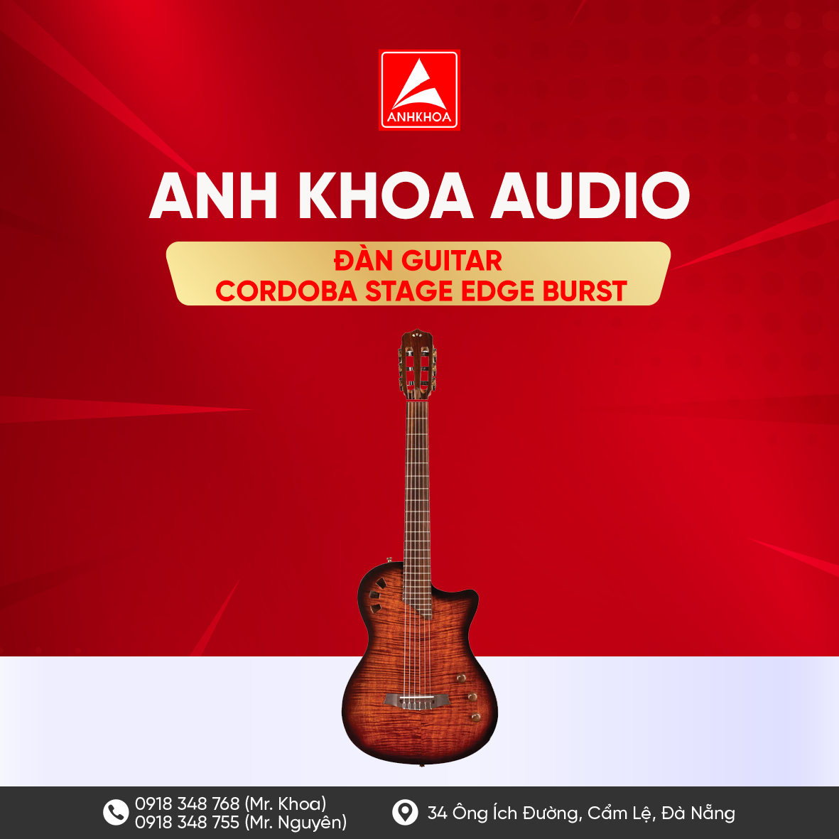 ĐÀN GUITAR CORDOBA STAGE EDGE BURST