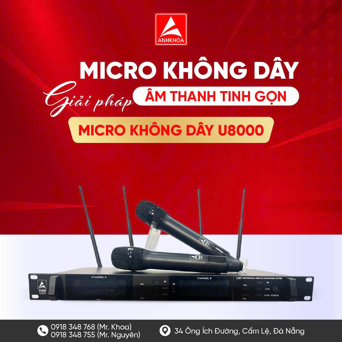 Micro không dây AK U8000